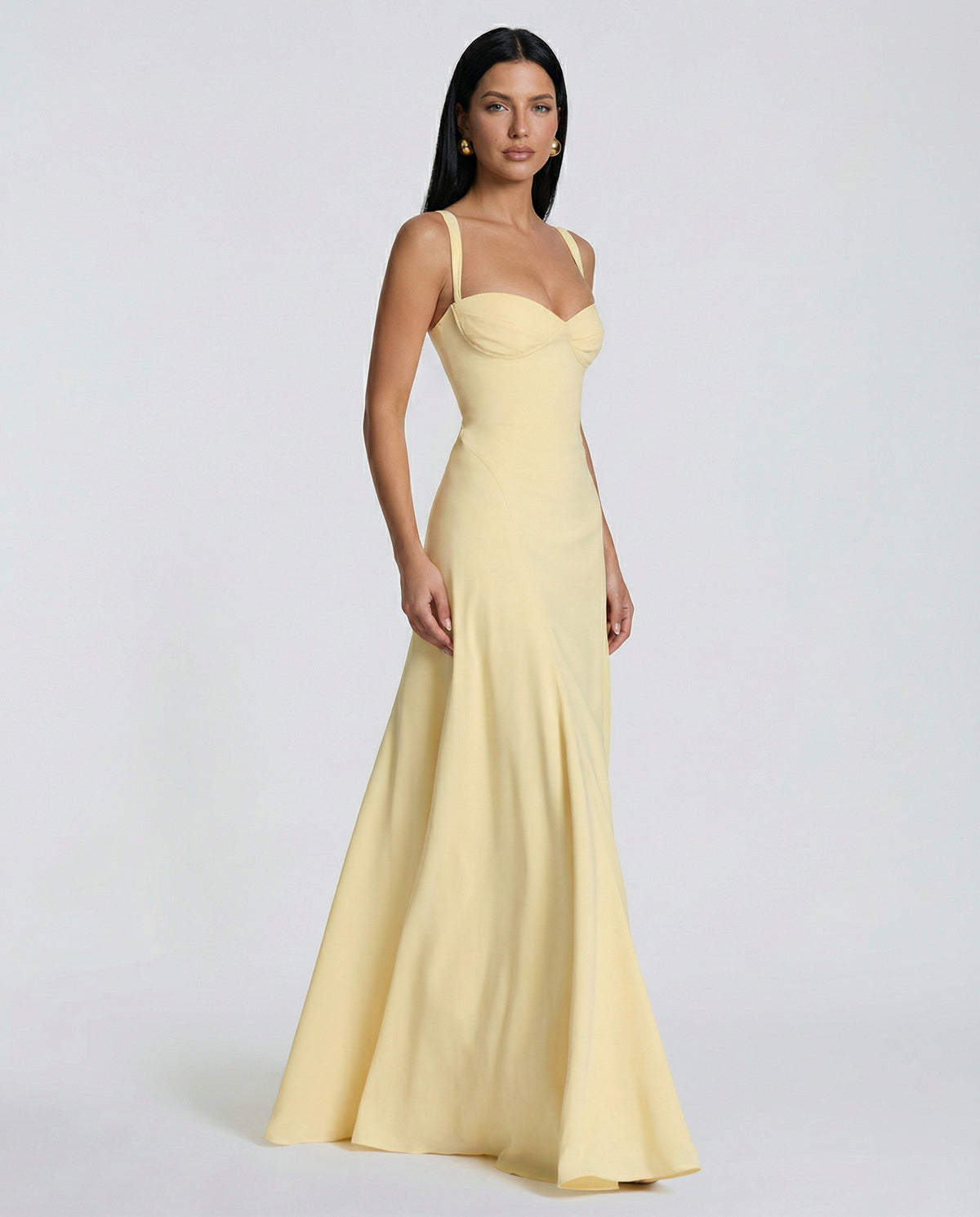Corset Sweetheart Maxi Dress