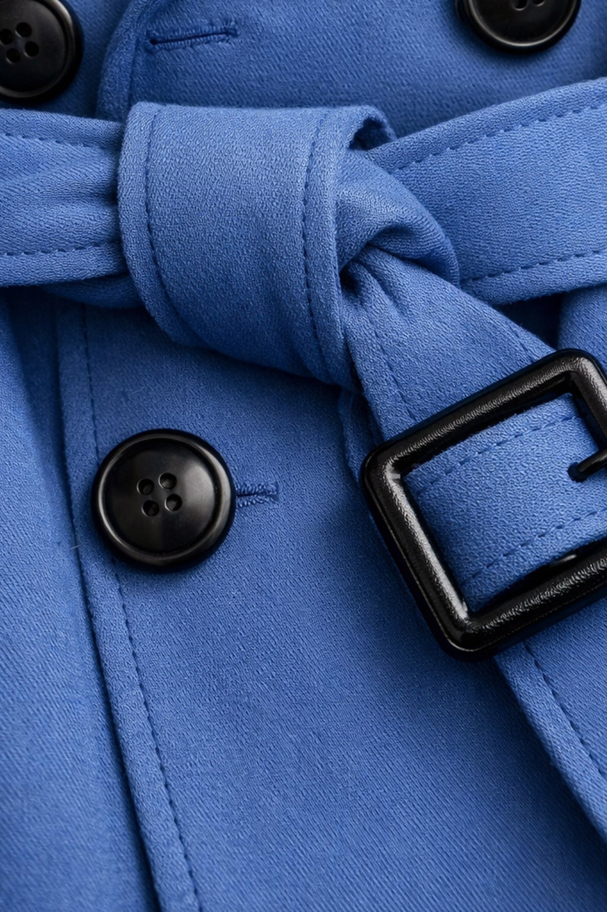 Belted Double Breasted Trench Coat