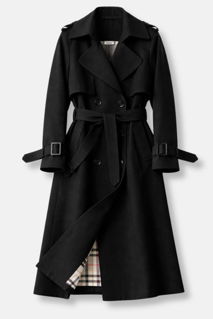 Belted Double Breasted Trench Coat