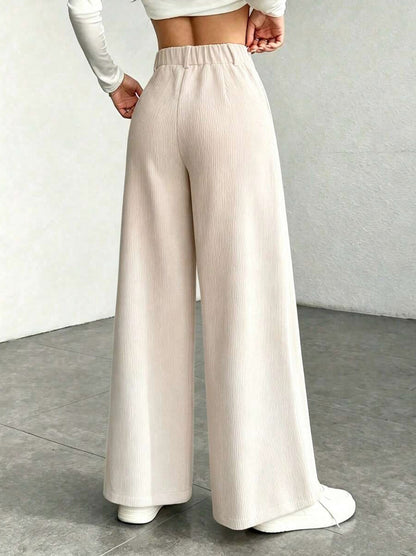 Corduroy High Waist Wide Leg Pants