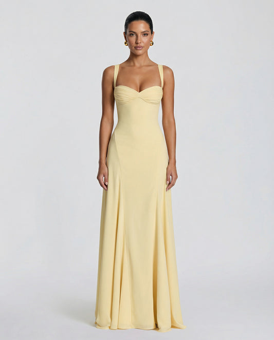 Corset Sweetheart Maxi Dress