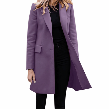 Notch Lapel Tailored Trench Coat