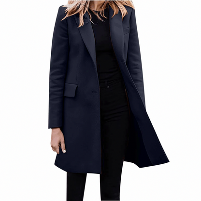 Notch Lapel Tailored Trench Coat