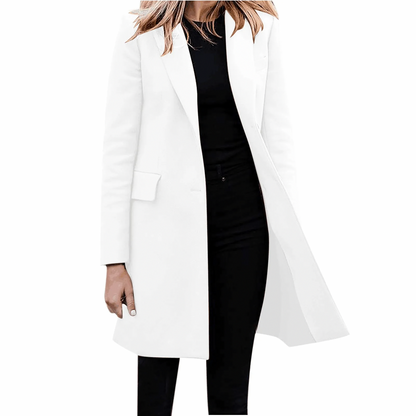 Notch Lapel Tailored Trench Coat