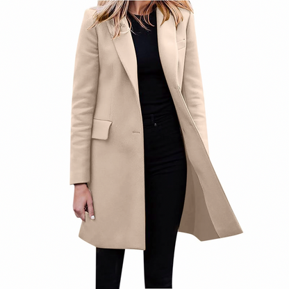 Notch Lapel Tailored Trench Coat