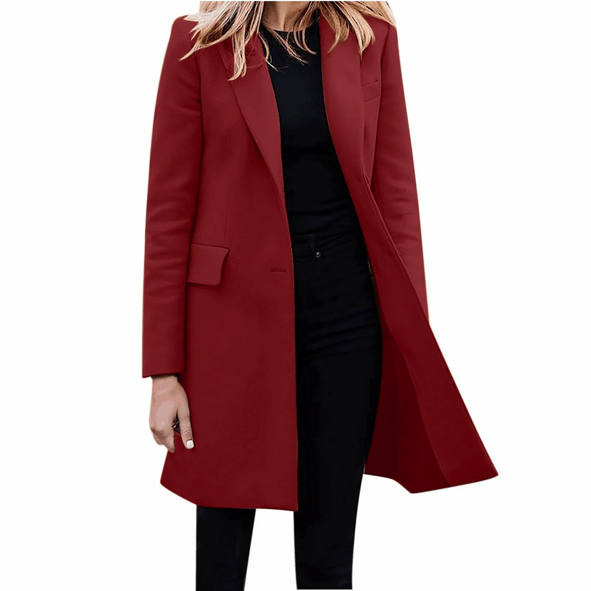 Notch Lapel Tailored Trench Coat