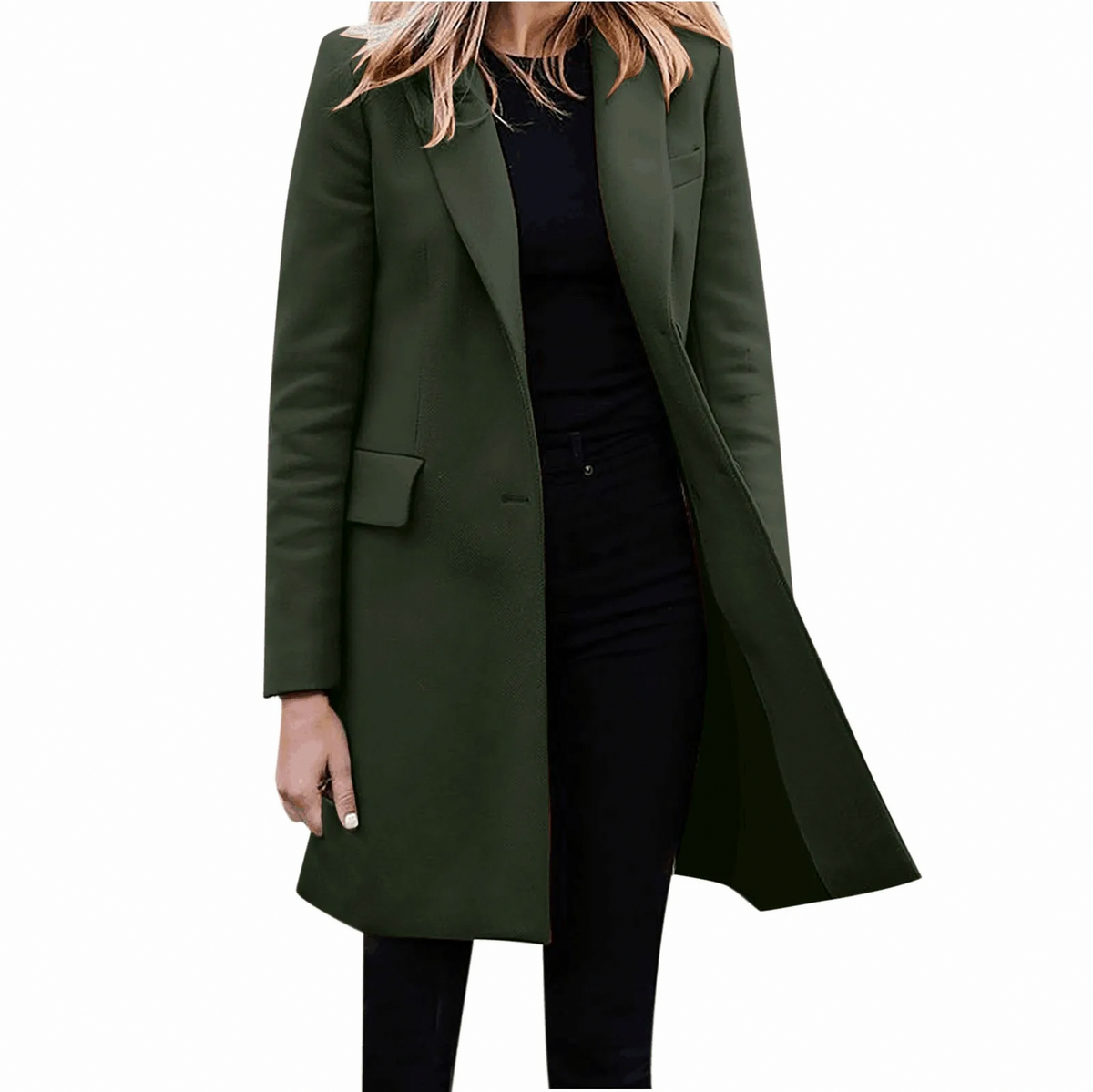 Notch Lapel Tailored Trench Coat