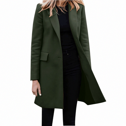 Notch Lapel Tailored Trench Coat