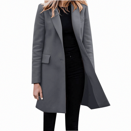 Notch Lapel Tailored Trench Coat