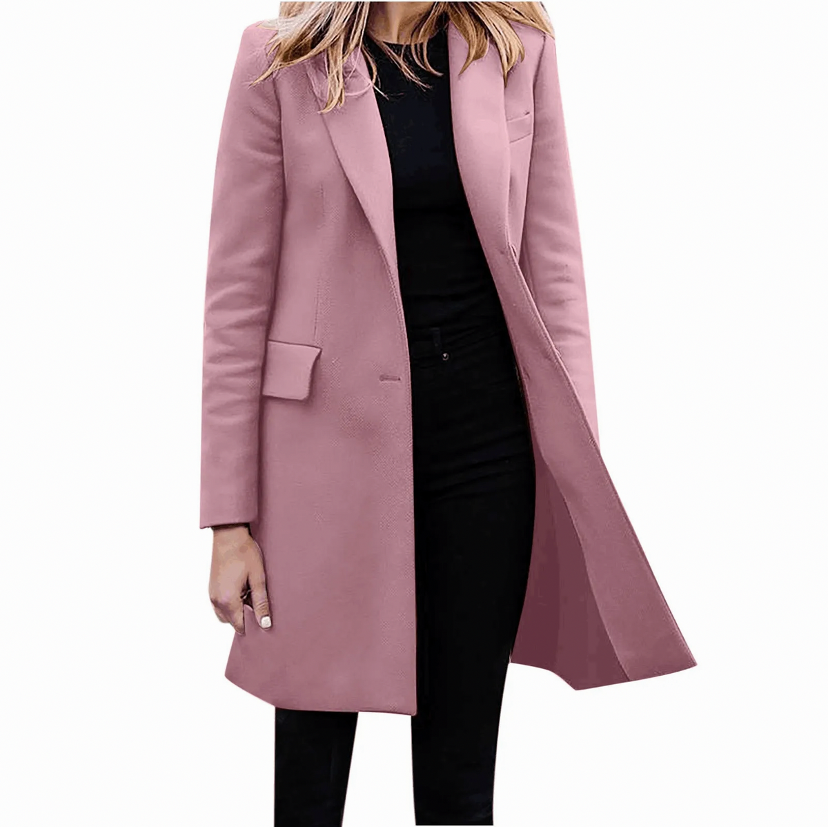 Notch Lapel Tailored Trench Coat