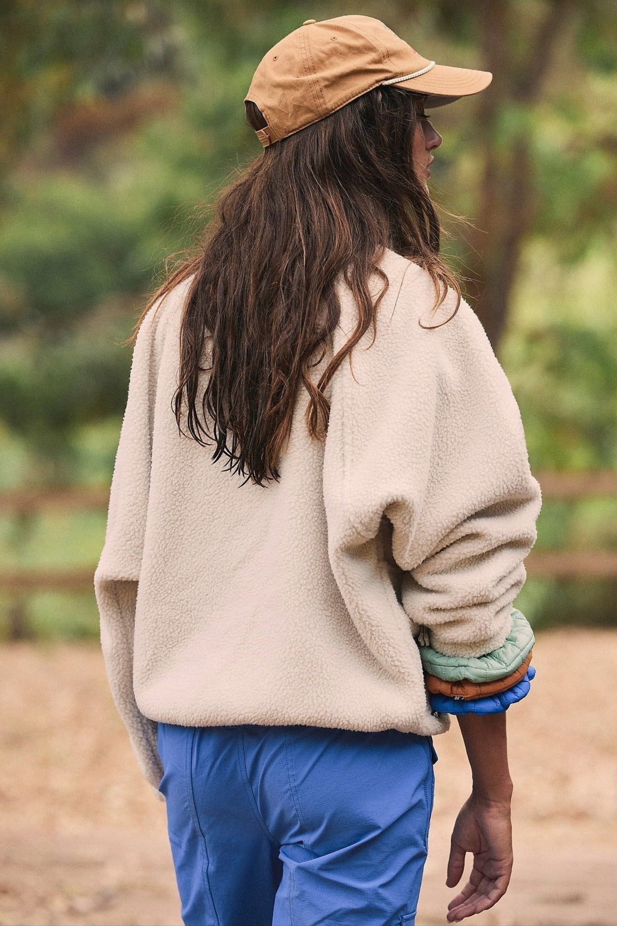 Sherpa Button Front Fleece Jacket