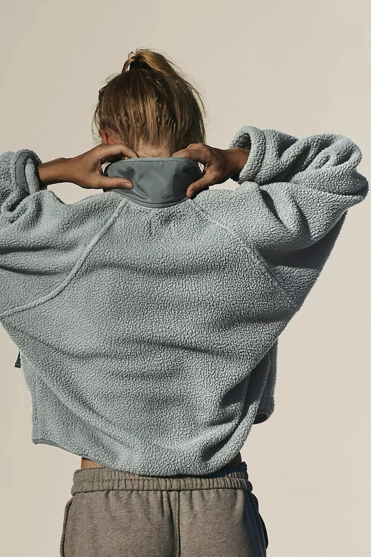 Sherpa Button Front Fleece Jacket