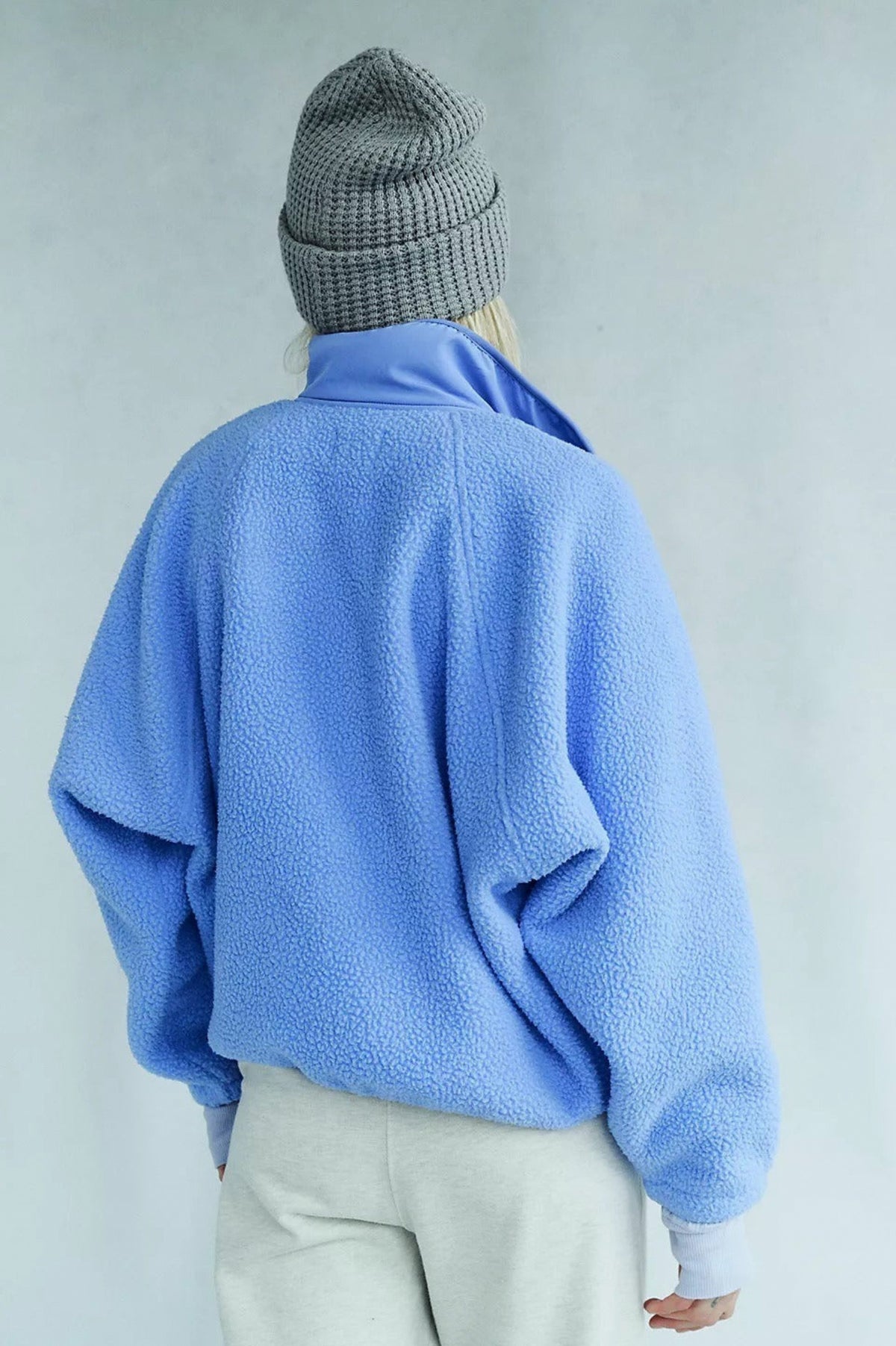 Sherpa Button Front Fleece Jacket