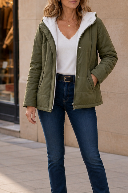Sherpa Lined Hooded Jacket