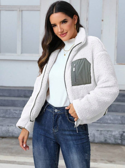 Sherpa Zip Up Jacket