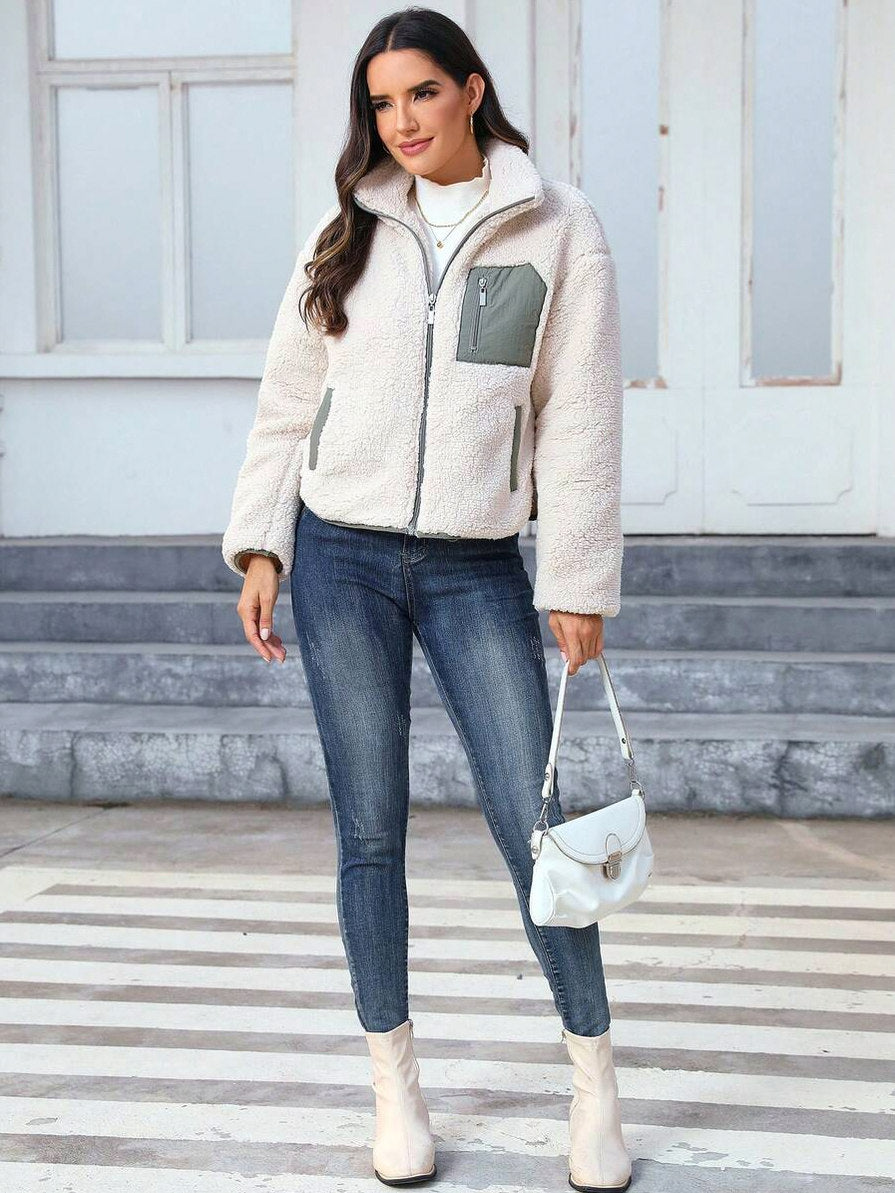 Sherpa Zip Up Jacket