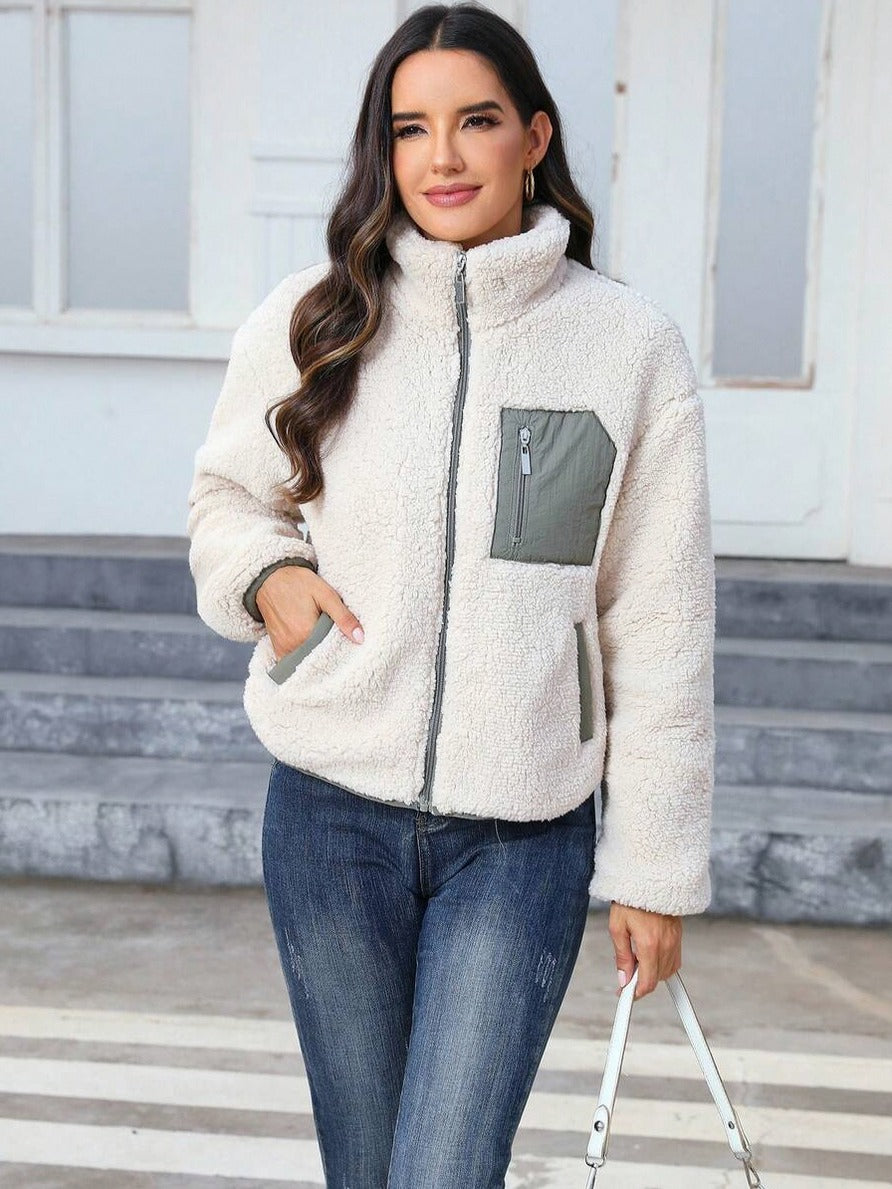 Sherpa Zip Up Jacket