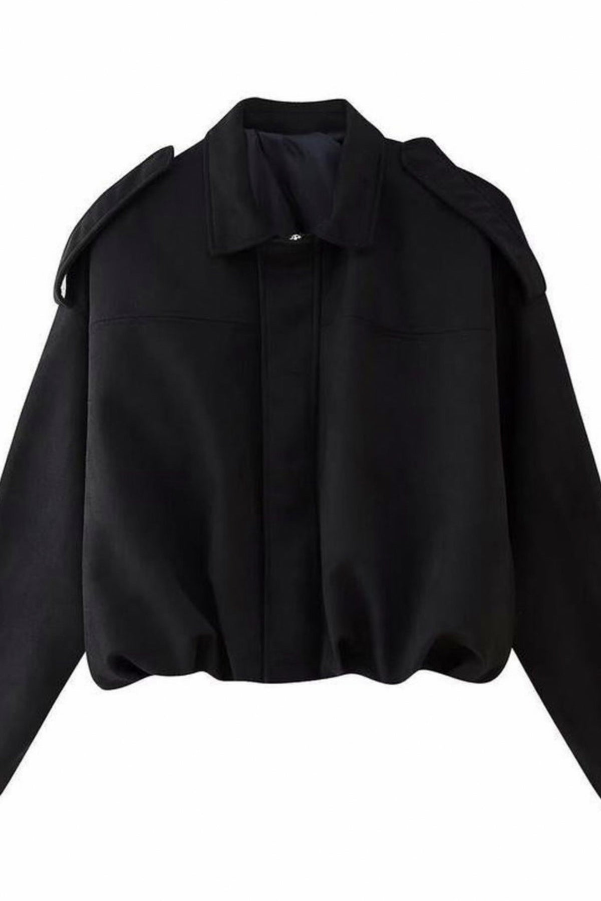 Suede Zip Front Cropped Jacket